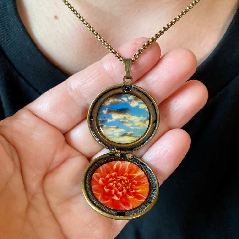 Custom Brass Vintage Locket - "Dearest Mine" store on Etsy